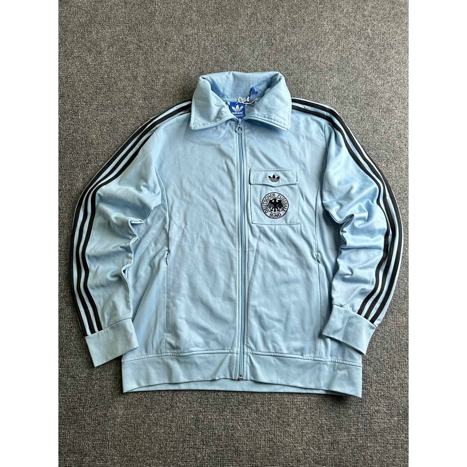 Mens Adidas Germany 1974 Beckenbauer Dfb Track Jacket, Size Xl